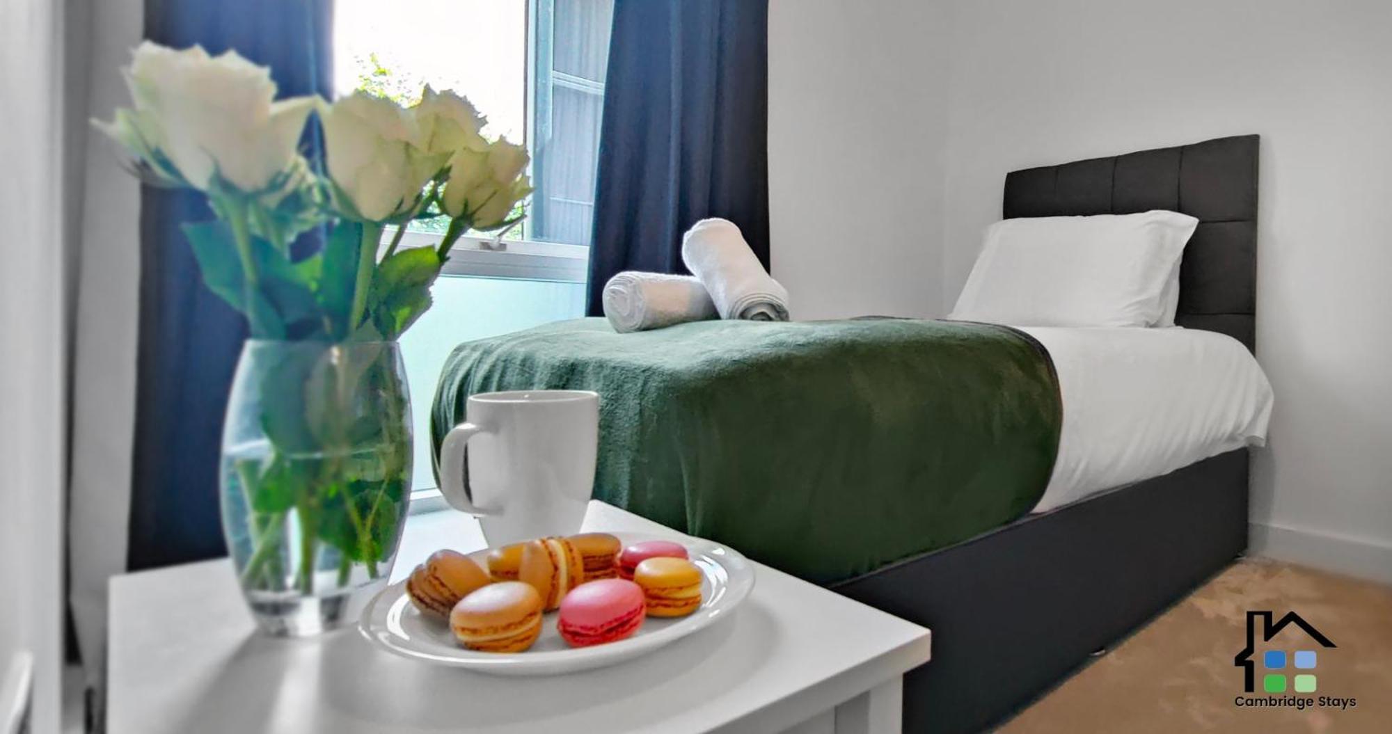 Cambridge Stays Riverside Apart Hotel With 2Br Flats At The City Centre-Parking-Balcony Exteriör bild