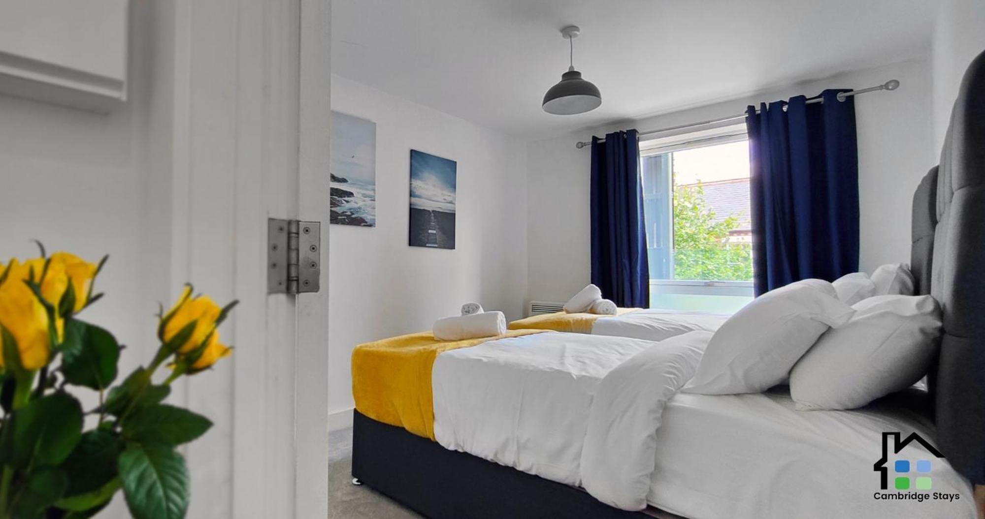 Cambridge Stays Riverside Apart Hotel With 2Br Flats At The City Centre-Parking-Balcony Exteriör bild