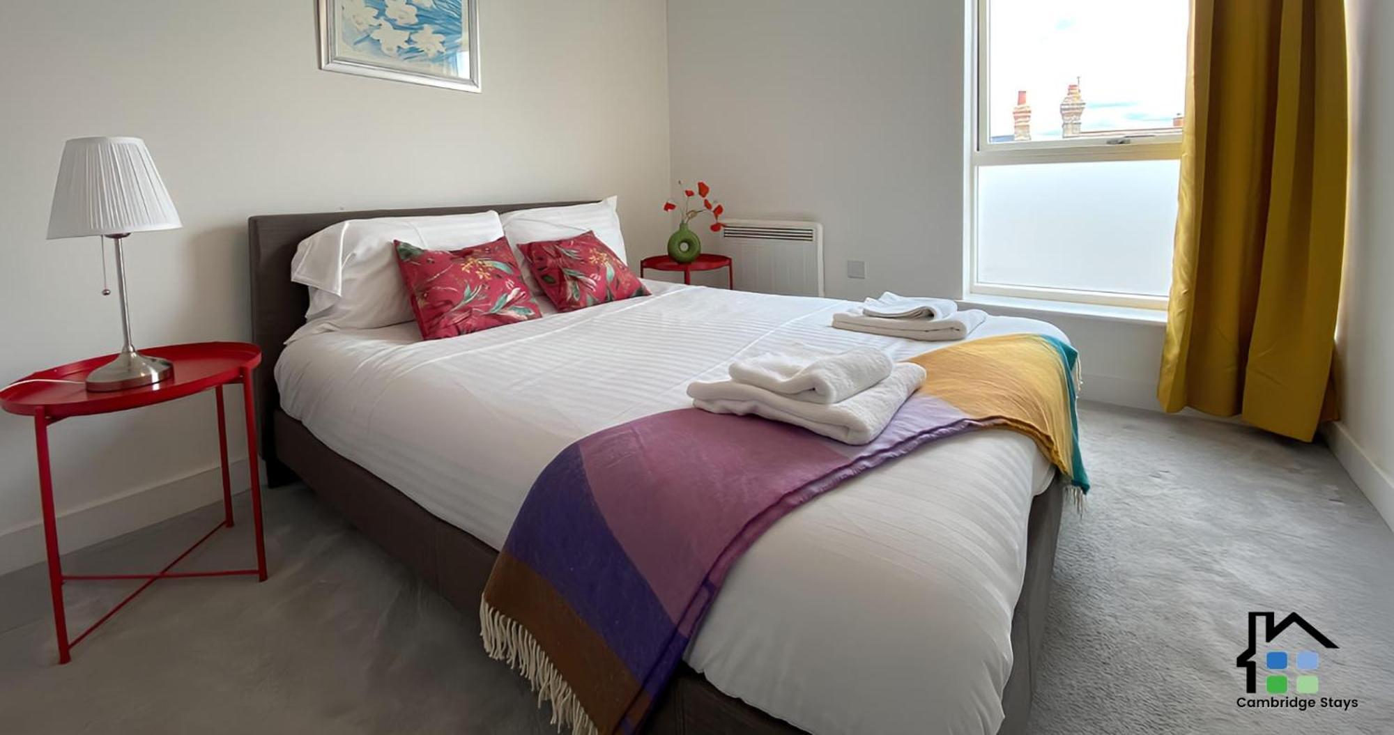 Cambridge Stays Riverside Apart Hotel With 2Br Flats At The City Centre-Parking-Balcony Exteriör bild
